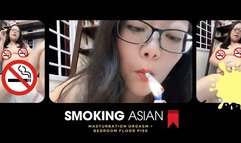 Pissing Smoking Asian MILF: Spread Pussy Cumming + Urethra Golden Pee Stream