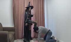 Eastern Goddess s Leather Boot Bondage Ballbusting Discipline part 3