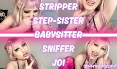 POV TABOO ROLEPLAY: BABYSITTER STEP-SISTER SNIFFER JOI