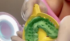 20 MIN POV Watch your sexy Dentist Luna top less but wearing her deposable lab coat perform a dental check up and discovering you need a filling and crown, so I place a rubber dam, oxygen mask to help you relax and perform the procedure, and MORE