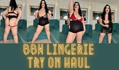 BBW Lingerie Try On Haul 720p