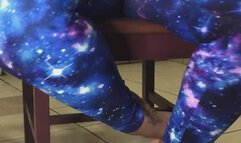 Nighttime Pajama Pants with Red Toe Nail Polish