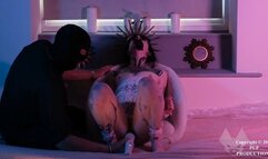 No1 Pup Overstims A Restrained Your Darling Honey With A Doxy As She Has Multiple Orgasms - Angle One