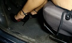 With stiletto heels pumping pedals corsa 2000 (3)