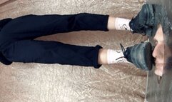 Unprincipled college girl tramples guy`s floor-face (part 1 of 2), flo383x 1080p