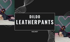 leather pants dildo play helmet