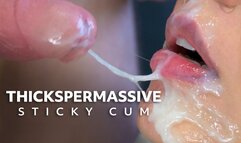 Close-up: Sticky? So good to cum this like this.
