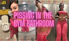Pissing in the gym bathroom