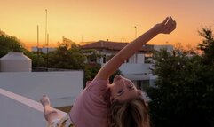 Puerto Escondido Paradise Sunrise Public Flashing JOI Jerk Instruction with Foot and Leg Modeling