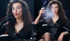 Ksenia smoke and leather
