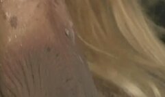 Young blonde gets pussy and ass fucked by stud then gets anal creampie