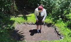 School muddy outfit play