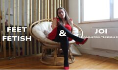 feet fetish & Joi - humiliation, frustration & CEI
