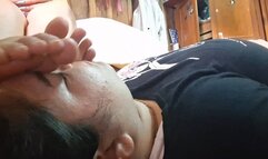 submissive to the perfume of his feet