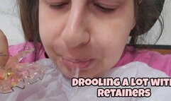 TRYING TO DRINK WATER WITH RETAINERS