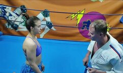 Judo profi girl wrestles