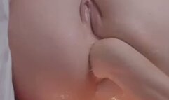 Fisting my asshole till I gape wide open