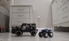 crush toys under you