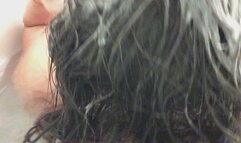 Bathtub hair wash then pubic wash followed by POV finger play ASMR