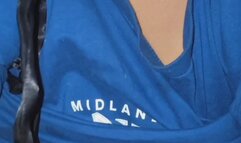 Blowjob training with naughty Black Fatty she Sucks black cock and takes cumshot on her chest