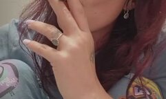 Smoking before bed with an indescribable craving!