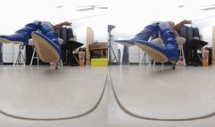 The 3DVR180 LINGLING blue boots dominate