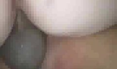 busty BBW wife taking BBC like a slut