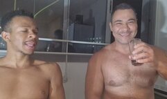 Burping and raspberrying on belly