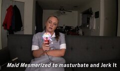 Maid Evangeline mesmerized to masturbate and jerk master off 3