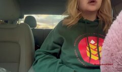 "Smoking and Burping in the Car" Deep inhales, fast smoker. No bra smoking sesh! -Featuring the beautiful, blonde, young latina Brattybae!