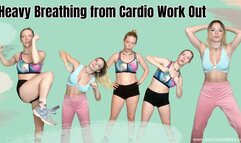 Heavy Breathing from Cardio Work Out - Exercise Fetish - Fitness Girl Gasping for Air -