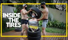 Inside The Tires (1080p) Gay Bondage - Gay Domination - Tape Bondage - Foot Fetish - Prank - BDSM