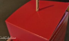 I caught him jerking off while snacking