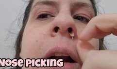 Big Nose Fetish Play – Can't Stop Digging and Picking My Huge Nose