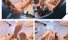 8K VR360 LINGLING MARTINA high-heeled sandals trample on dwarfs