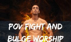 POV Fight and Bulge Worship [with Captions]