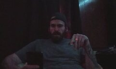 Smoking Cigarette And Talking