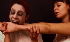 An hungry zombie ( BITING )