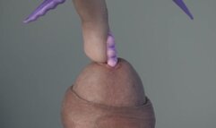 Long nails scratching cock 2