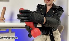 Mistress in Leather gloves Humiliates bid Dicks Controlling Orgasms Slave Joi Pov - Goddess Red lips, Handjob big Dildos, Flash Jerk off Uncircumcised Cock, Femdom Humiliation submissive slave, Arrogant Woman Orgasms Destruction looser
