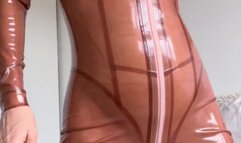 latex catsuit rubber hood scuba wetsuit gasmask cum