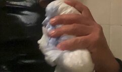 Wanda tied up tastes the penis