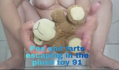 Pee and farts escaping in the plush toy 91