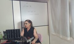 MILF sexology professor will dominate the class on loud and smelly farts - Atenna Shelby - Full video