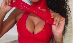 Red Latex Glove-Worship.