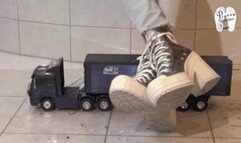 Big RC Truck under heeled Chucks