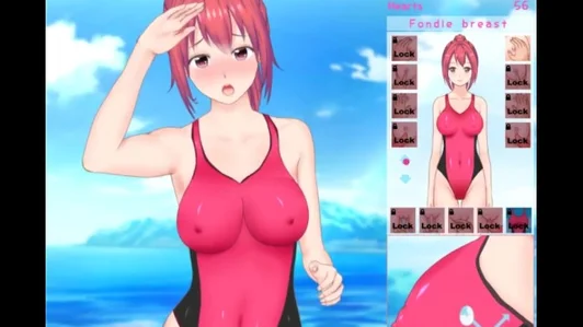 532px x 480px - Feel Up A Sexy Lifeguard [Hentai Game] Fucking A Baywatcher In One Piece  Swimsuit On The Beach Porn Video