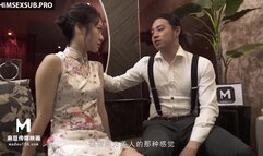 Beautiful girls serve young people addicted to cards