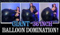 Custom Giant 36" Inch Balloon Domination 6 Pops!