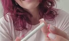 Full play of Marlboro Gold cigarette before smoking